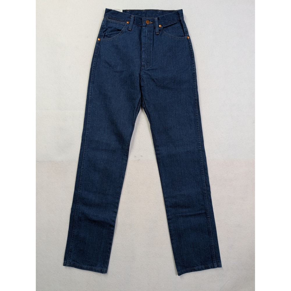 Wrangler Juniors Jeans 5 x 34 Cowboy Cut Slim Fit High Rise Dark Wash 14MWZG